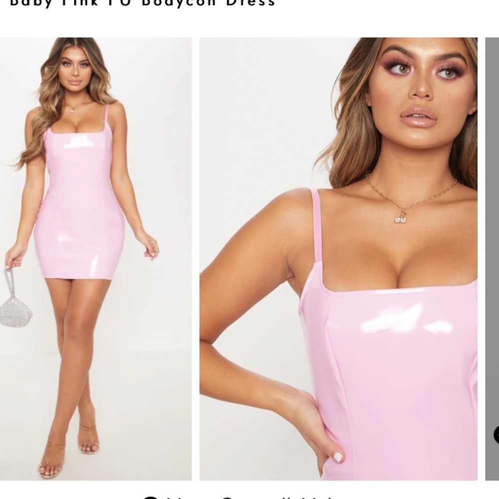 Pretty little thing pink mini dress bodycon
